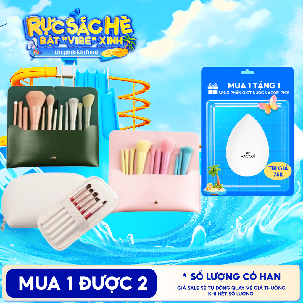 Bộ Cọ Trang Điểm Cá Nhân Vacosi Brush Set