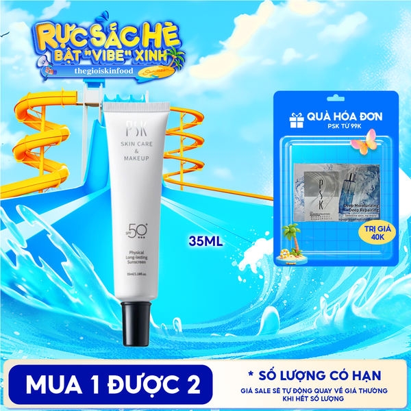  Kem Chống Nắng PSK Vật Lý Lâu Trôi Physical Long-Lasting Sunscreen SPF50+ 35ml 