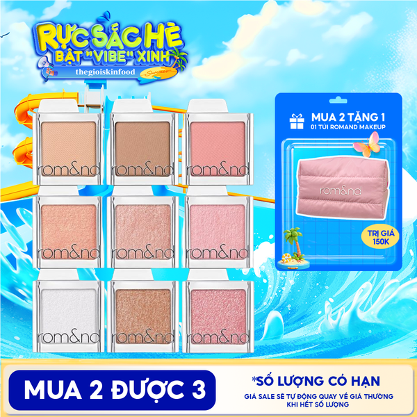  Phấn Mắt Romand Bền Màu, Đa Dạng Slide In Single 1.8g 