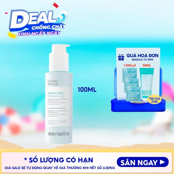  Dung Dịch Dưỡng Ẩm Sensilis Làm Mờ Thâm Azelaic [Peel] 100ml 