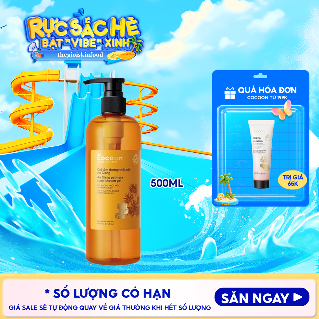 Gel Tắm Đường Thốt Nốt Cocoon An Giang Palmyra Sugar Shower Gel