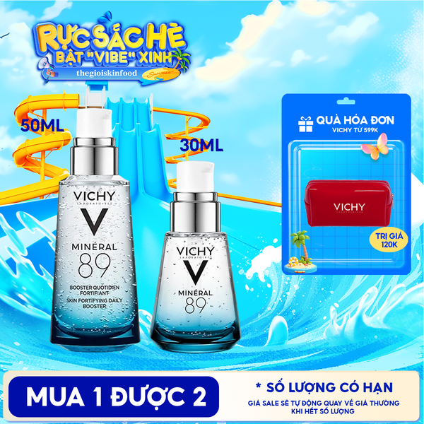  Serum Vichy Dưỡng Chất Khoáng Cô Đặc Vichy Mineral 89 Skin Fortifying Daily Booster 30ml 