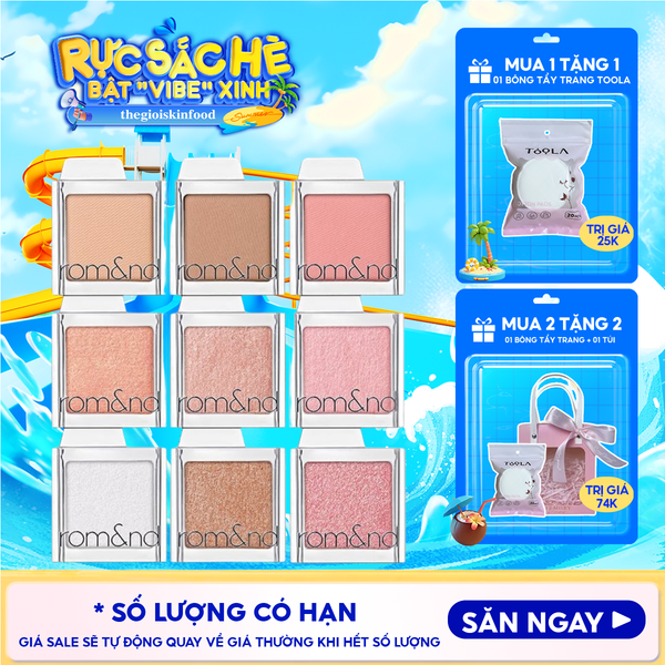  Phấn Mắt Romand Bền Màu, Đa Dạng Slide In Single 1.8g 