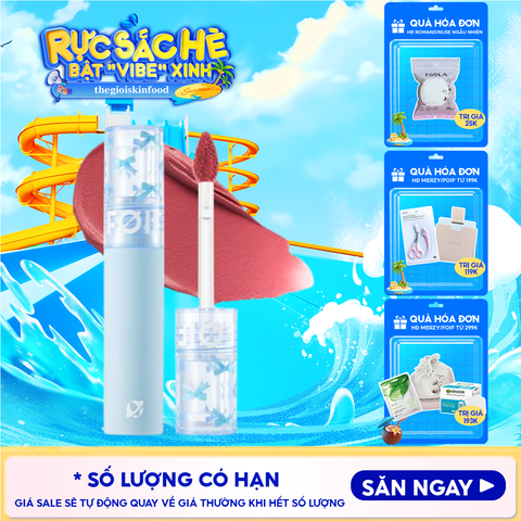 Son Kem Lì FOIF Thuần Chay, Mềm Mịn, Lâu Trôi Daily Blur Tint 3g