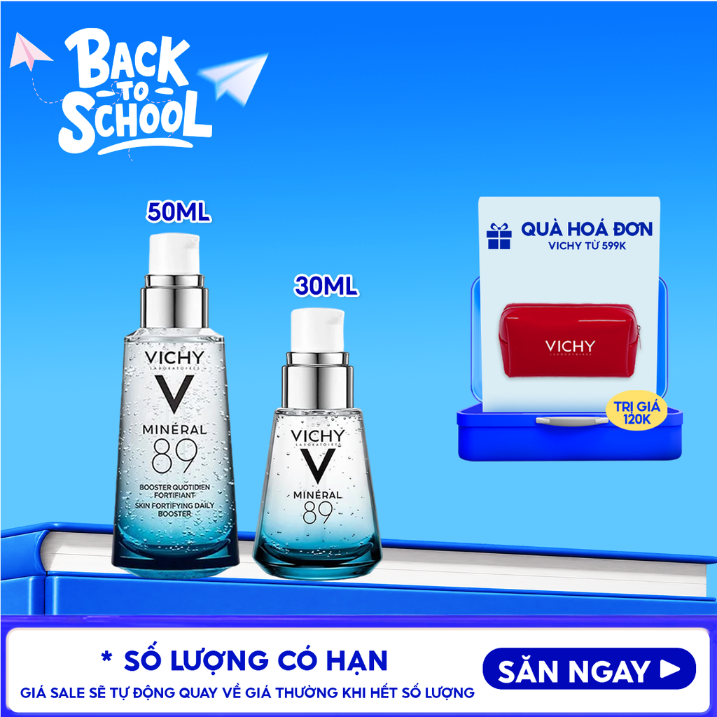 Serum Vichy Dưỡng Chất Khoáng Cô Đặc LABORATOIRES Minéral 89 Hydrating And Plumping Daily Booster 30ml