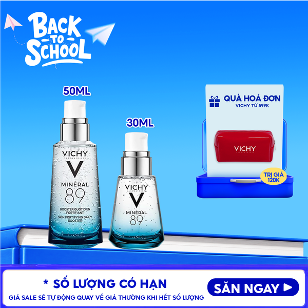  Serum Vichy Dưỡng Chất Khoáng Cô Đặc LABORATOIRES Minéral 89 Hydrating And Plumping Daily Booster 30ml 