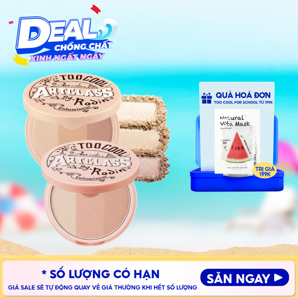  Phấn Bắt Sáng Ánh Nhũ 3 Màu Too Cool For School Art Class By Rodin Highlighter 11g 