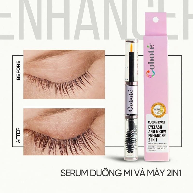 Serum Dưỡng Mi COBOTÉ Mi Dài, Dày Coco Miracle Eyelash & Brow Enhancer
