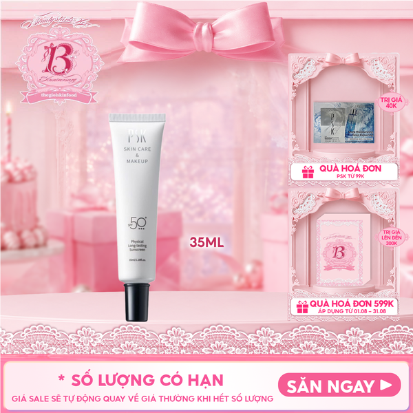  Kem Chống Nắng PSK Vật Lý Lâu Trôi Physical Long-Lasting Sunscreen SPF50+ 35ml 