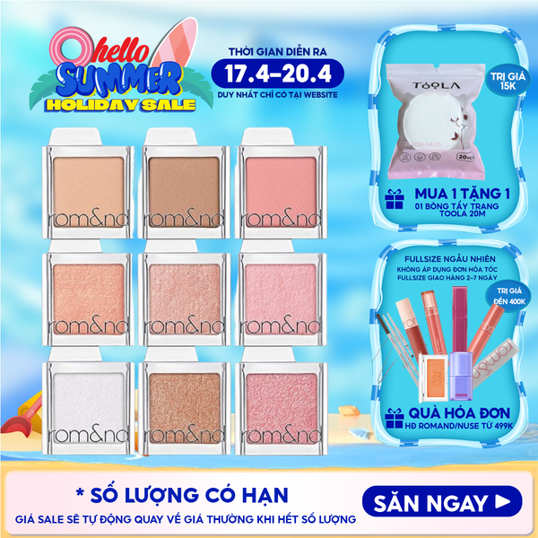  Phấn Mắt Romand Bền Màu, Đa Dạng Slide In Single 1.8g 