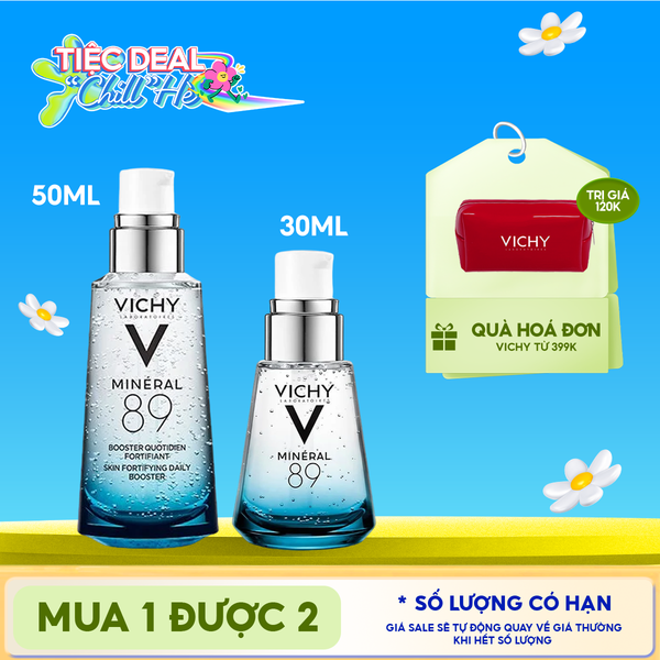  Serum Vichy Dưỡng Chất Khoáng Cô Đặc Vichy Mineral 89 Skin Fortifying Daily Booster 30ml 
