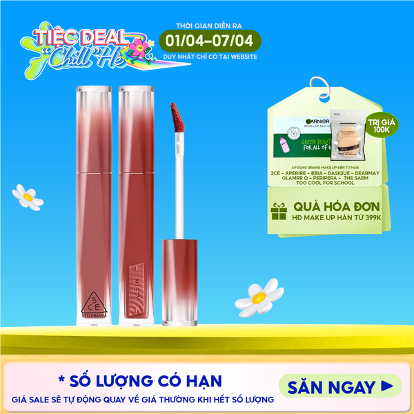  Son Bóng Pha Lê 3CE Căng Bóng, Ẩm Mượt Misty Lip Bare 4.6g 