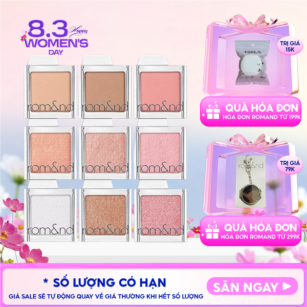  Phấn Mắt Romand Bền Màu, Đa Dạng Slide In Single 1.8g 