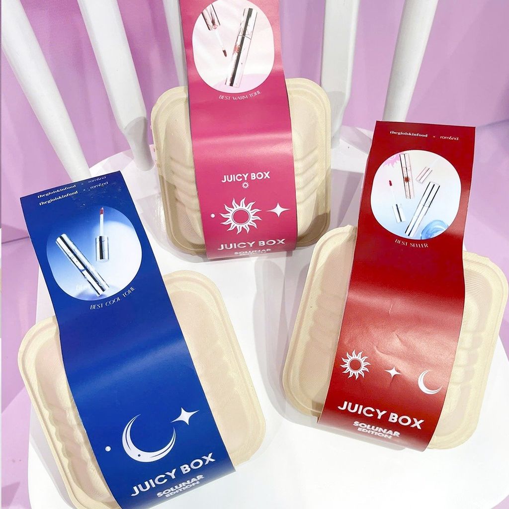 [Solunar Edition] Hộp Bánh Juicy Box Son Tint Lì Romand Juicy Lasting Tint Solunar Edition 5.5g