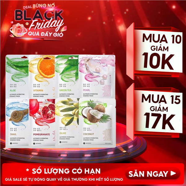  [9 mùi] Mặt Nạ Jkosmec Tinh Chất Cấp Ẩm Chuyên Sâu Ultimate Hydrating Essence Mask 25ml 