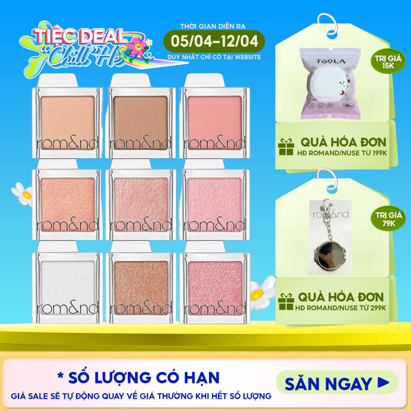  Phấn Mắt Romand Bền Màu, Đa Dạng Slide In Single 1.8g 