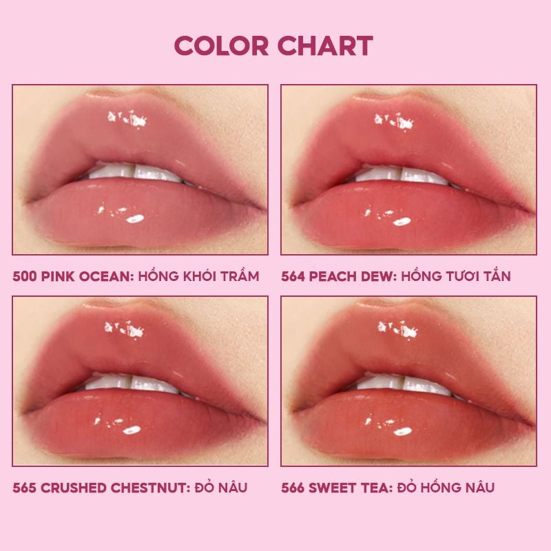 Son Bóng Joocyee Căng Bóng, Mềm Mượt Lâu Trôi Lasting Glossy Rouge 3g