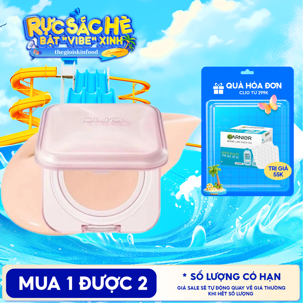 Phấn Nước Che Phủ Khuyết Điểm Tự Nhiên Clio Kill Cover Mesh Glow Essential Cushion SPF50+ PA++++