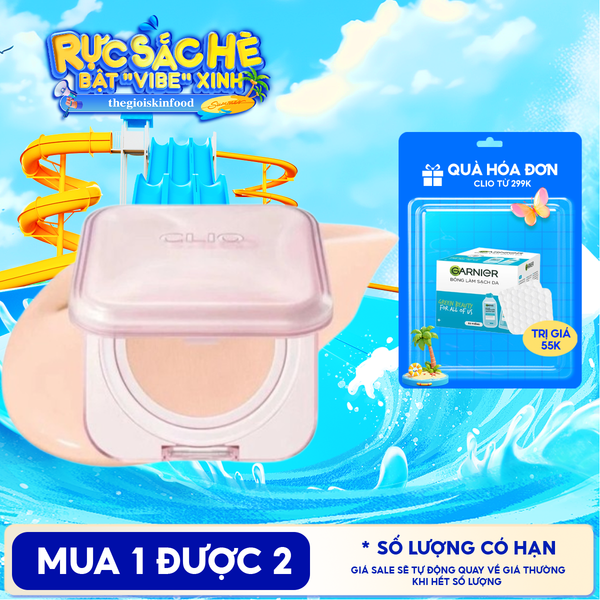  Phấn Nước Che Phủ Khuyết Điểm Tự Nhiên Clio Kill Cover Mesh Glow Essential Cushion SPF50+ PA++++ 