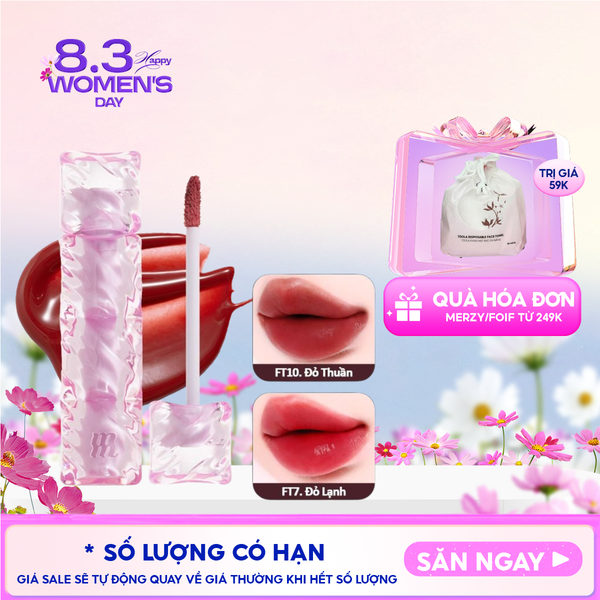  [NEW] Son Tint Merzy Mịn Lì , Bền Màu, Fit Môi Tự Nhiên Water Fit Blur Tint 3.7g 