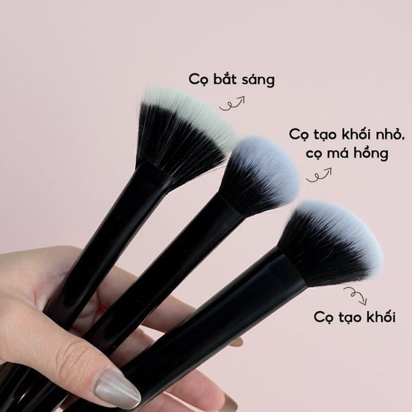  Bộ Cọ Trang Điểm Tạo Khối, Bắt Sáng TOOLA Highlight & Contour Brush Set - BT-TLA091 