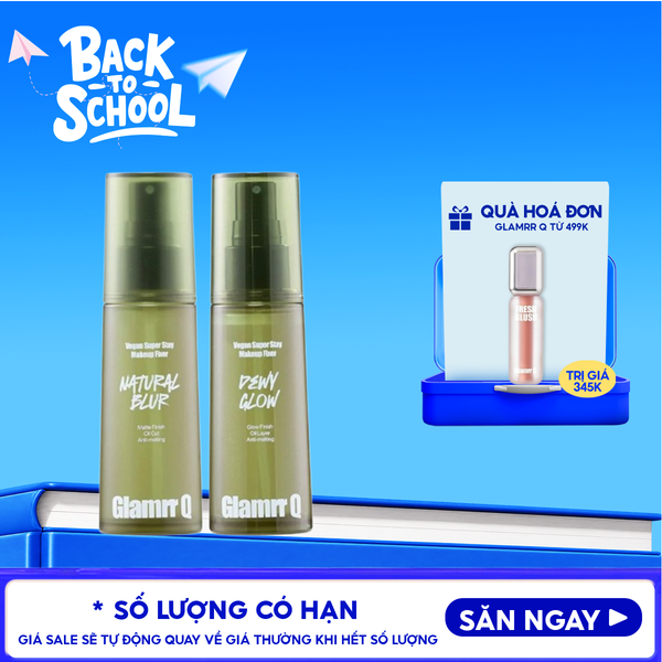  Xịt Khóa Nền Glamrr Q Cố Định Trang Điểm Thuần Chay Cho Da Nhạy Cảm Vegan Super Makeup Fixer 