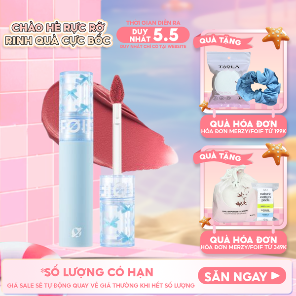  Son Kem Lì FOIF Thuần Chay, Mềm Mịn, Lâu Trôi Daily Blur Tint 3g 