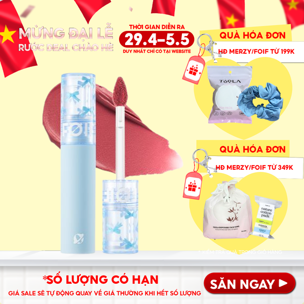  Son Kem Lì FOIF Thuần Chay, Mềm Mịn, Lâu Trôi Daily Blur Tint 3g 