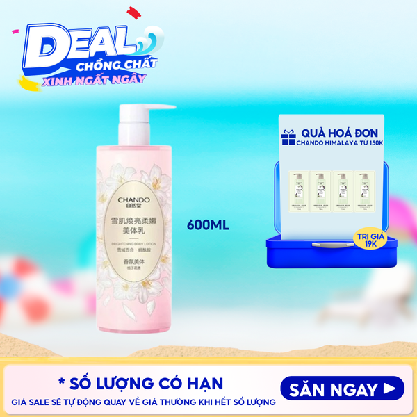  Sữa Dưỡng Thể CHANDO Himalaya Dưỡng Trắng Da Brightening Body Lotion 600g 