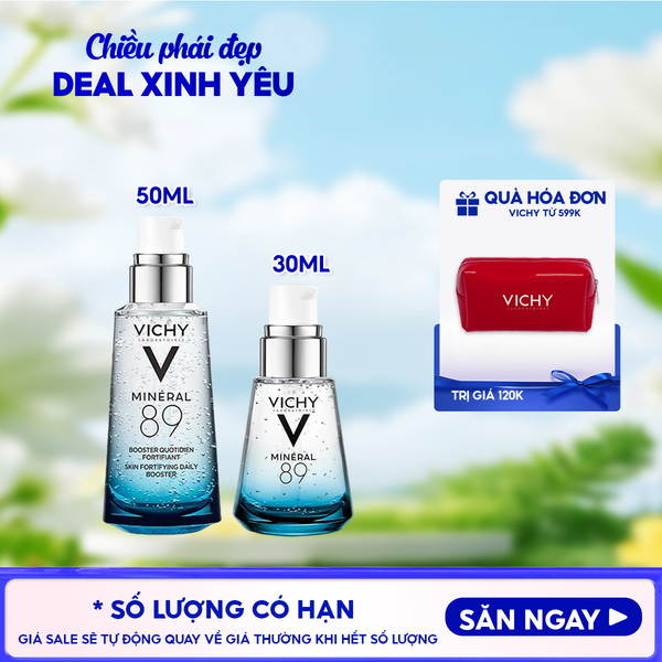  Serum Vichy Dưỡng Chất Khoáng Cô Đặc LABORATOIRES Minéral 89 Hydrating And Plumping Daily Booster 30ml 