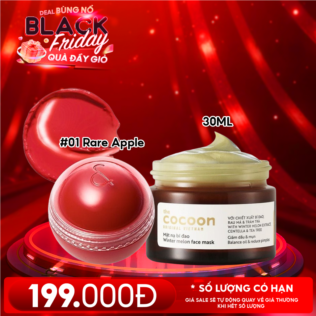 Combo Quà Tặng 20/11: Má Hồng Kem Dạng Lăn Romand Juicy Roll Cheek + Mặt Nạ Rửa Bí Đao Giảm Dầu Và Mụn Cocoon 30ml