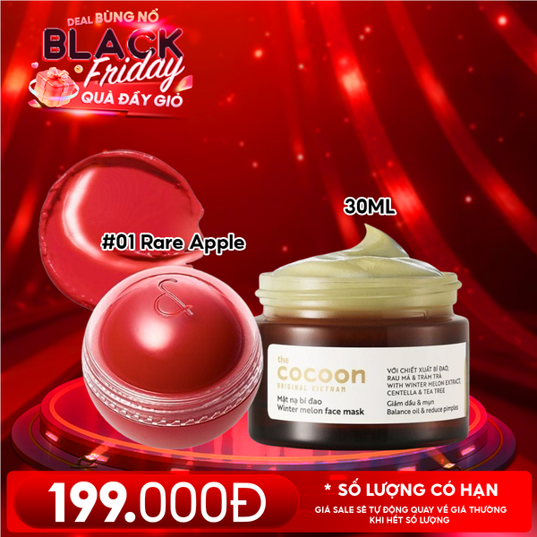  Combo Quà Tặng 20/11: Má Hồng Kem Dạng Lăn Romand Juicy Roll Cheek + Mặt Nạ Rửa Bí Đao Giảm Dầu Và Mụn Cocoon 30ml 