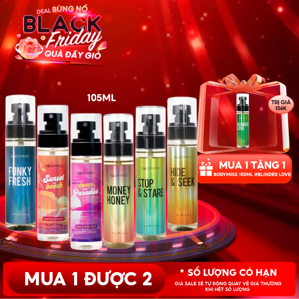 Xịt Thơm Toàn Thân Hương Cho Nam & Nữ Bodymiss
