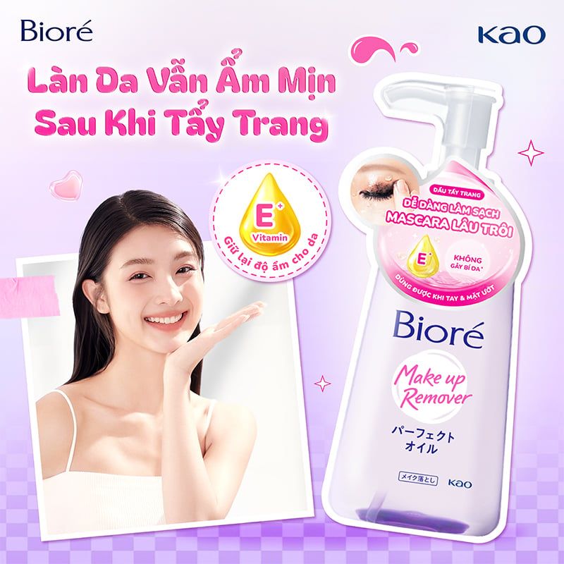 Dầu Tẩy Trang Bioré Giúp Làm Sạch Sâu Make Up Remover Perfect Oil 150ml