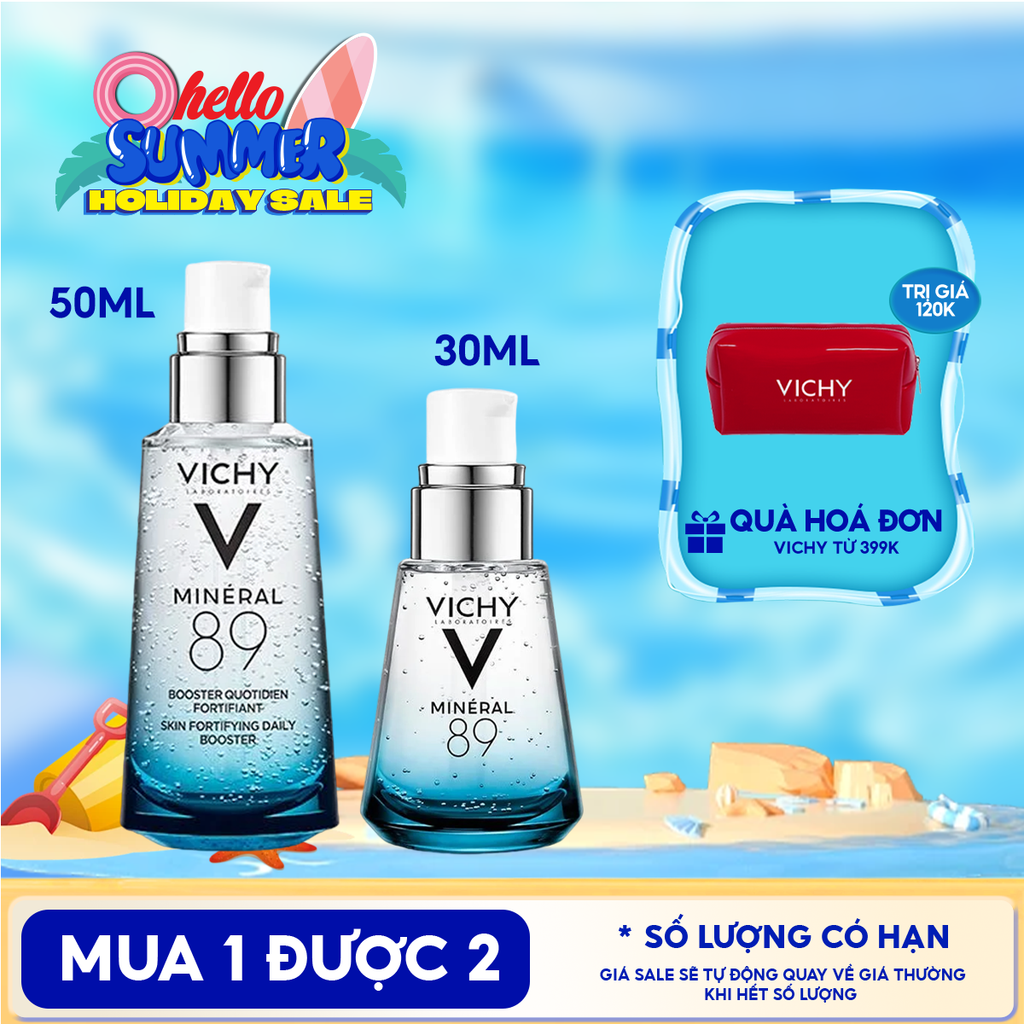 Serum Vichy Dưỡng Chất Khoáng Cô Đặc Vichy Mineral 89 Skin Fortifying Daily Booster 30ml