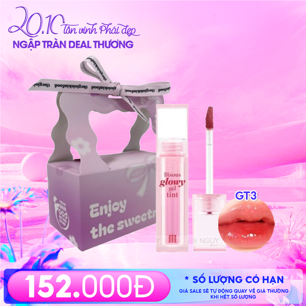 Combo Quà Tặng 20/10: Combo Túi Hộp Nhỏ Enjoy The Sweetness Và Son Môi Merzy