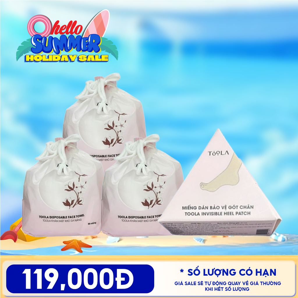 Combo Khăn Mặt Khô Đa Năng Cao Cấp, Mềm Mịn TOOLA Disposable Face Towel