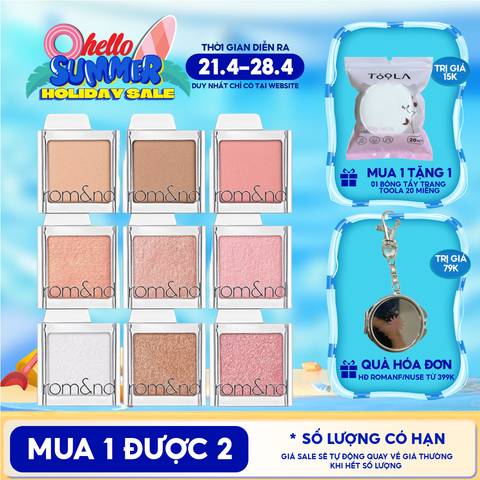 Phấn Mắt Romand Bền Màu, Đa Dạng Slide In Single 1.8g