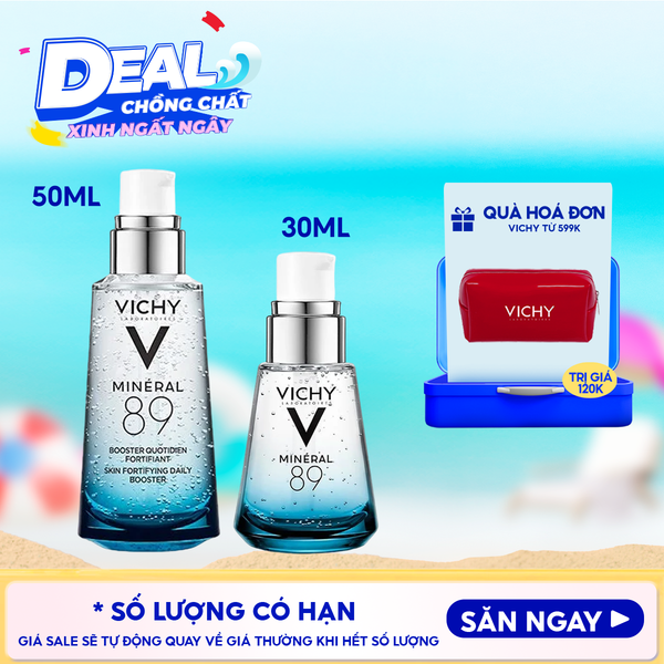  Serum Vichy Dưỡng Chất Khoáng Cô Đặc Vichy Mineral 89 Skin Fortifying Daily Booster 30ml 