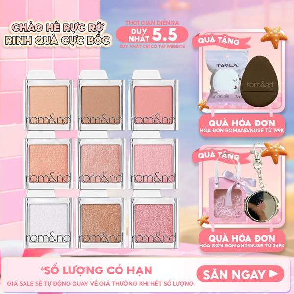  Phấn Mắt Romand Bền Màu, Đa Dạng Slide In Single 1.8g 