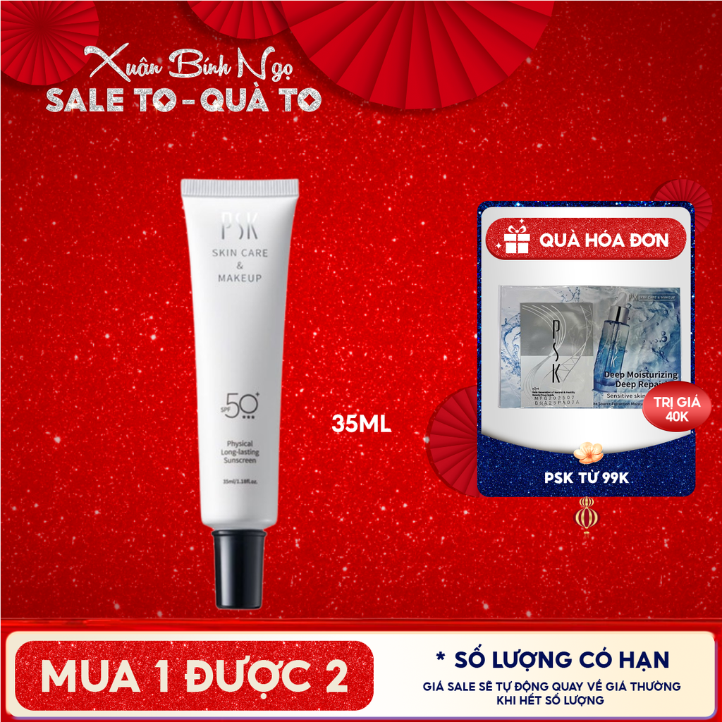 Kem Chống Nắng PSK Vật Lý Lâu Trôi Physical Long-Lasting Sunscreen SPF50+ 35ml