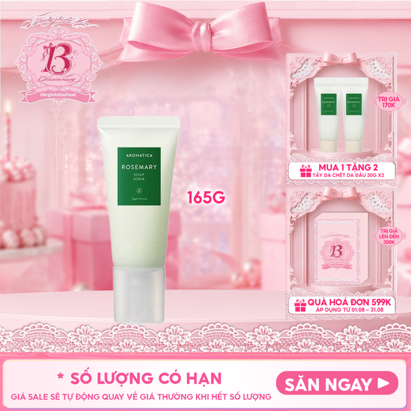  Muối Tẩy Tế Bào Chết Da Đầu Aromatica Rosemary Scalp Scrub 165g 