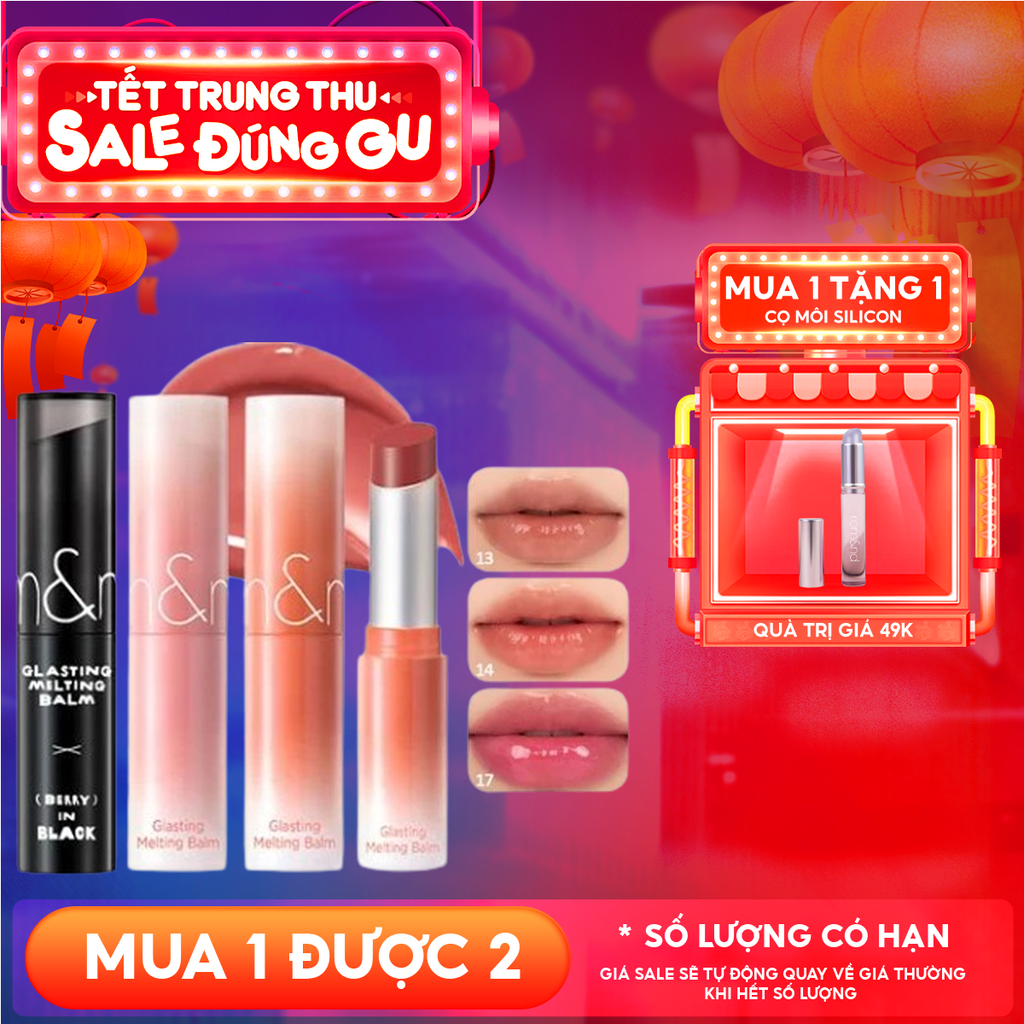 [VE-EASY] Son Dưỡng Romand Dạng Thỏi Có Màu Thuần Chay Dưỡng Ẩm Mềm Môi Glasting Melting Balm