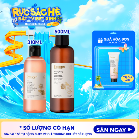Nước Cân Bằng Cocoon Sen Hậu Giang Làm Dịu Da Nhạy Cảm Hau Giang Lotus Soothing Toner