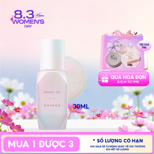  Kem Lót Dưỡng Ẩm B.O.M Make Up Fit Primer 30ml 