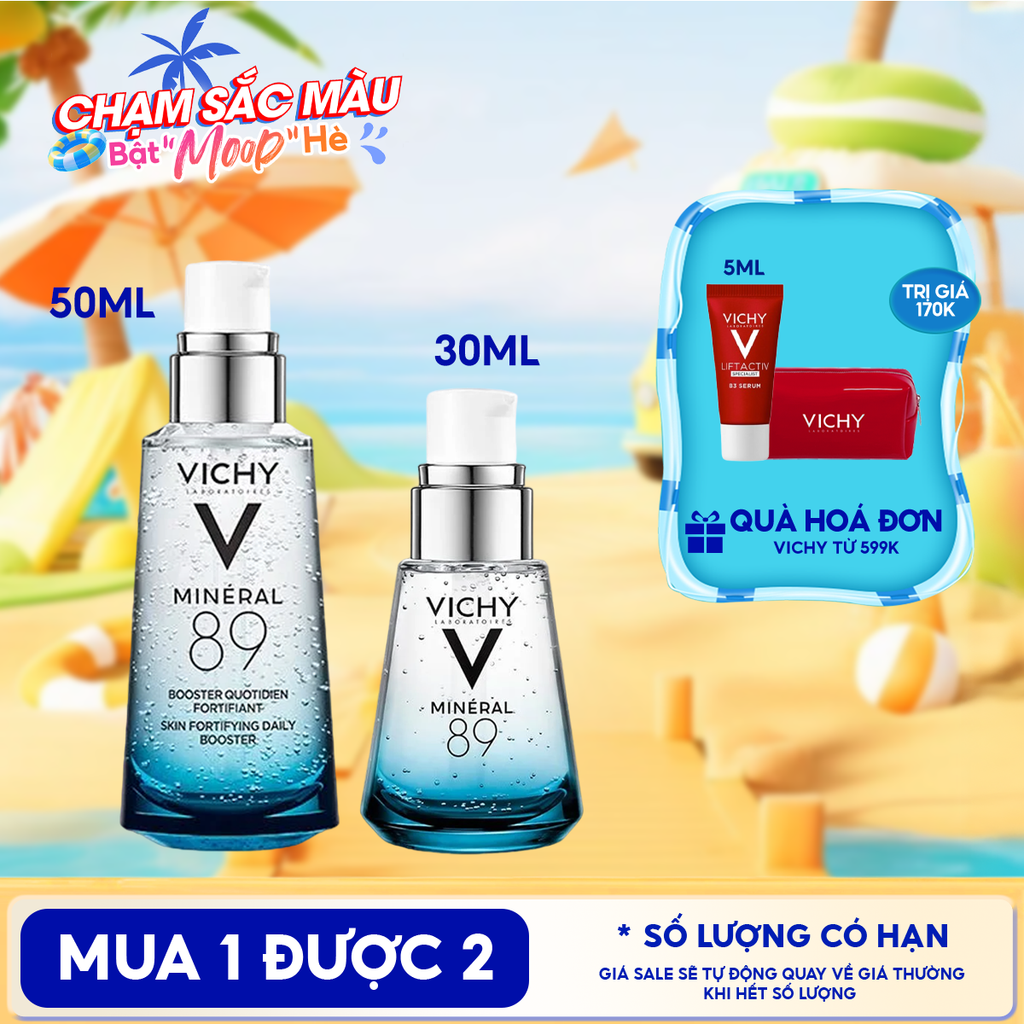 Serum Vichy Dưỡng Chất Khoáng Cô Đặc Vichy Mineral 89 Skin Fortifying Daily Booster 30ml