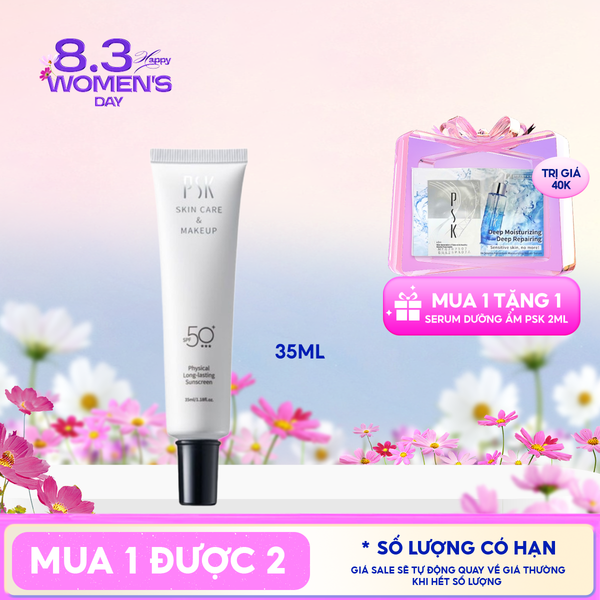  Kem Chống Nắng PSK Vật Lý Lâu Trôi Physical Long-Lasting Sunscreen SPF50+ 35ml 