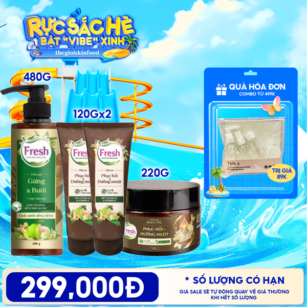  Dầu Gội Fresh Thảo Mộc Dưỡng Sinh 480g 