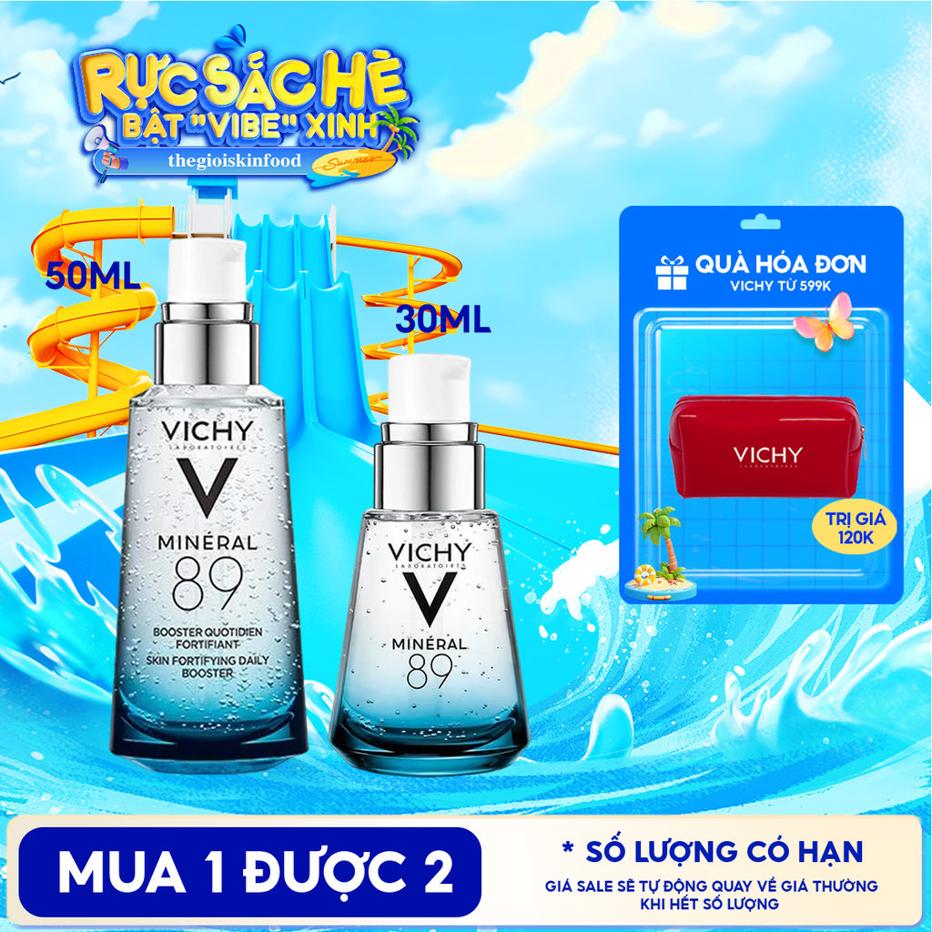 Serum Vichy Dưỡng Chất Khoáng Cô Đặc Vichy Mineral 89 Skin Fortifying Daily Booster 30ml