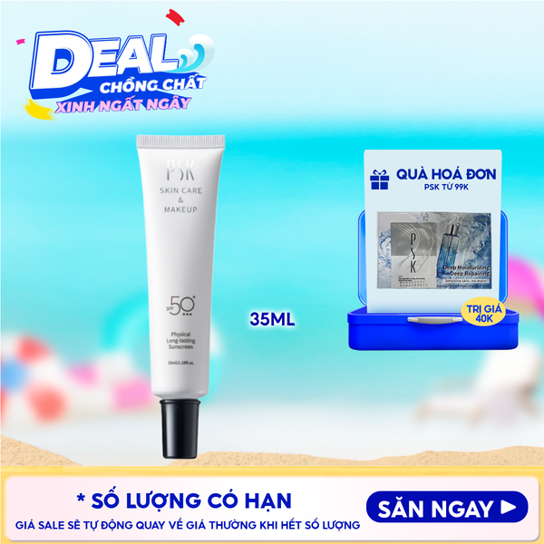  Kem Chống Nắng PSK Vật Lý Lâu Trôi Physical Long-Lasting Sunscreen SPF50+ 35ml 